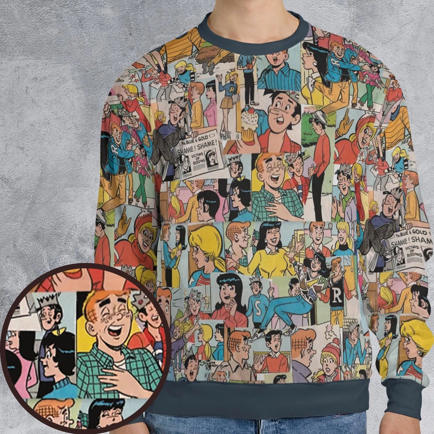 All-over Print Sweatshirt - HX4LND5H