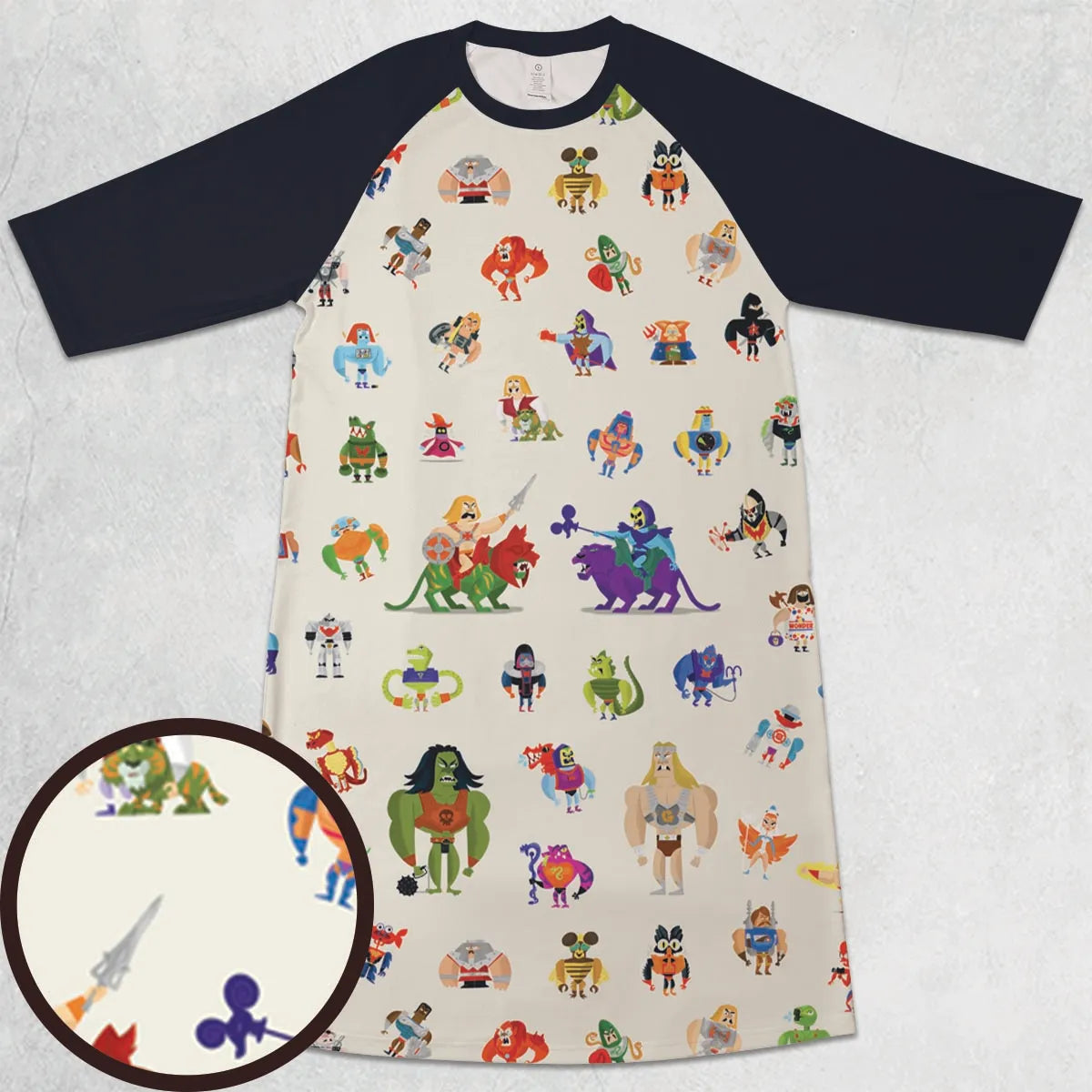 3/4 Sleeve Raglan Dress - R6H96QSV