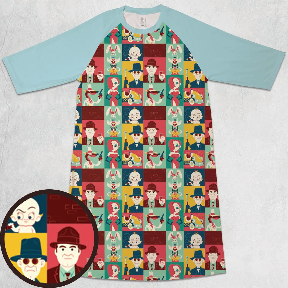 3/4 Sleeve Raglan Dress - ZFDFP4Z3