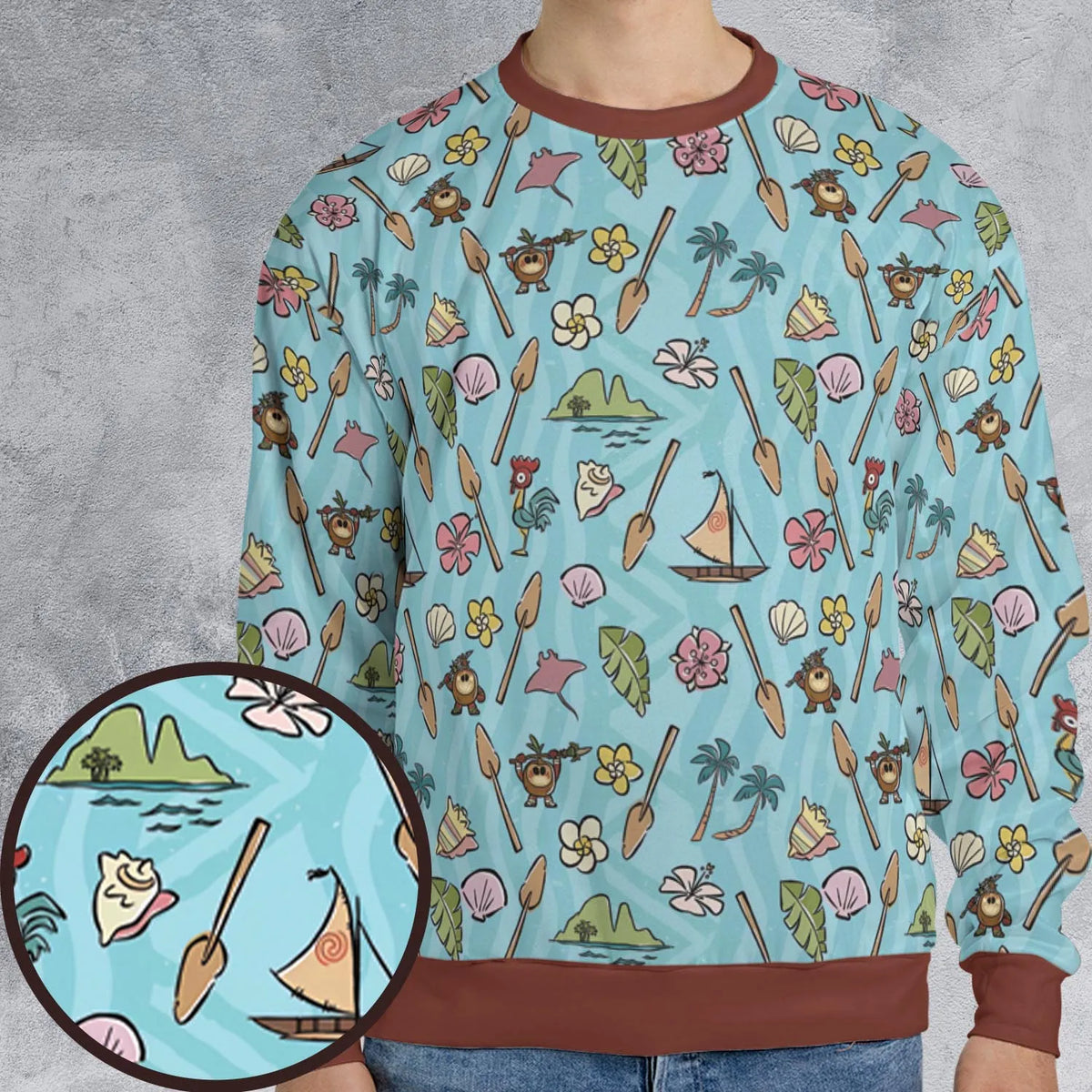 All-over Print Sweatshirt - Z31ML8UZ