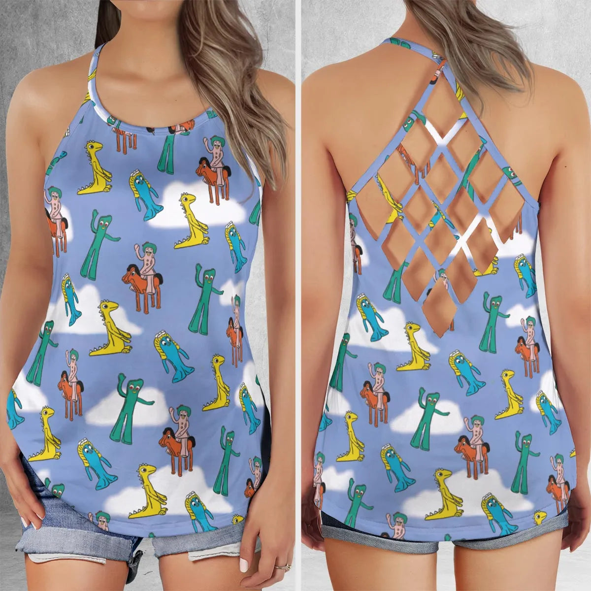 Criss Cross Tank Top - K5UQCGRK