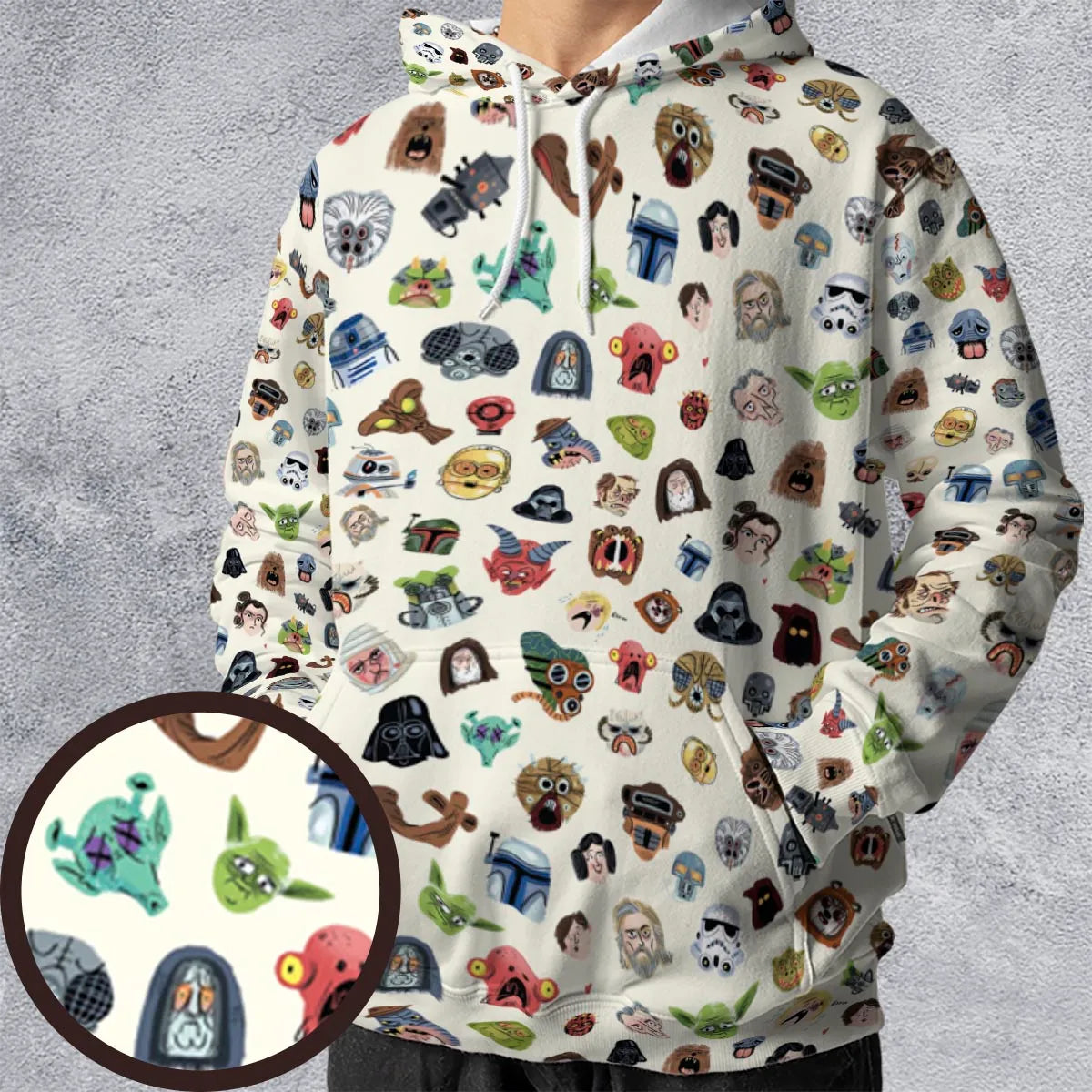 All-over Print Hoodie - D3WQZTSN