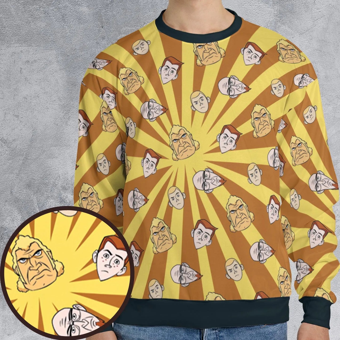 All-over Print Sweatshirt - EXJLZYXT