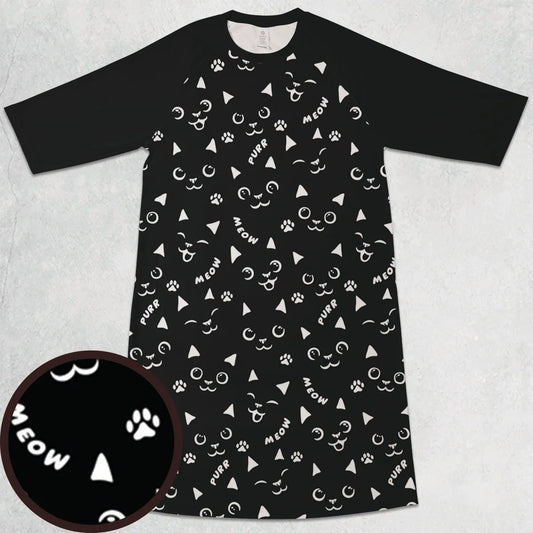 3/4 Sleeve Raglan Dress - YKRFB7M6