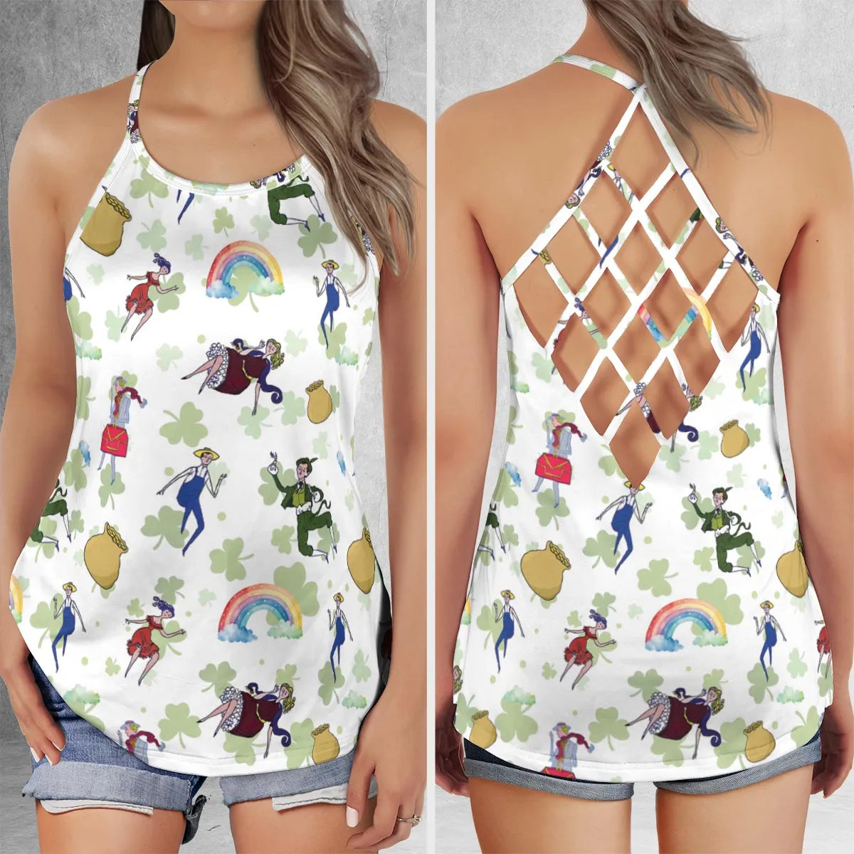 Criss Cross Tank Top - EC239XYQ