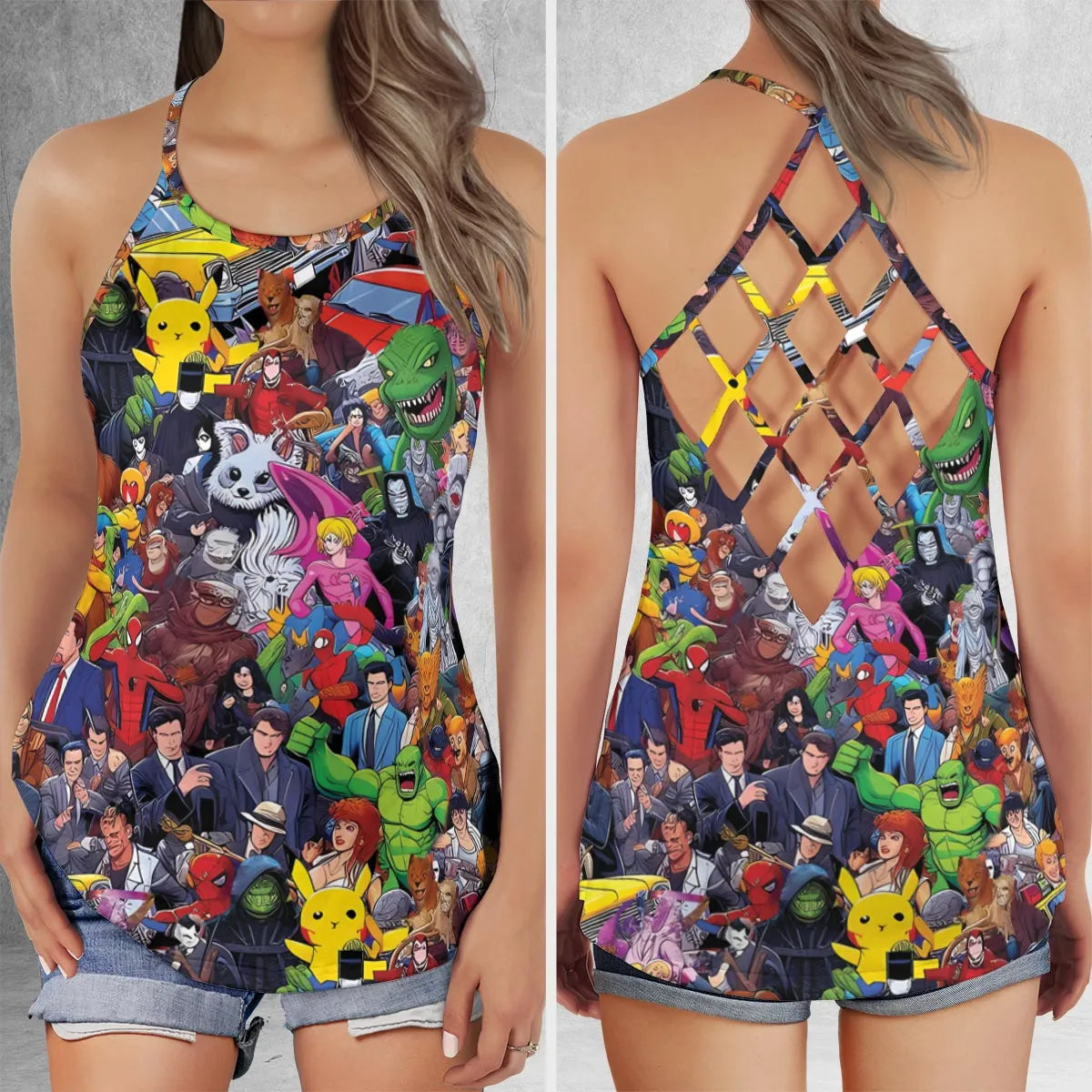 Criss Cross Tank Top - M7MX3MEU