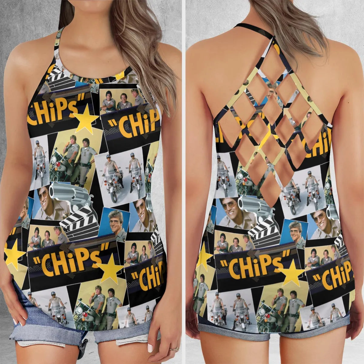 Criss Cross Tank Top - GUQMTLSD