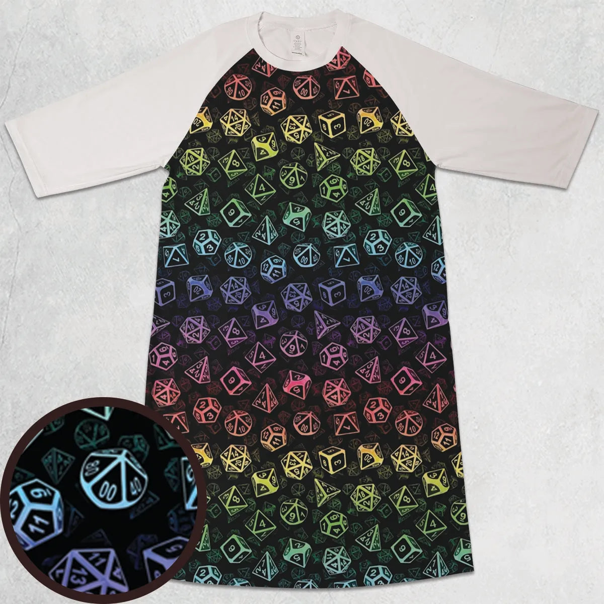 3/4 Sleeve Raglan Dress - YMSGYYJM