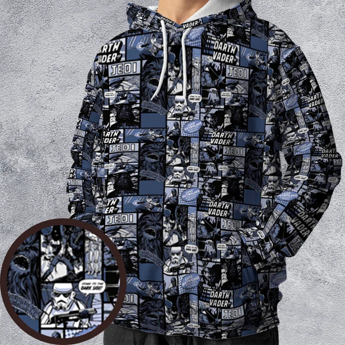 All-over Print Hoodie - QZXCBLTR