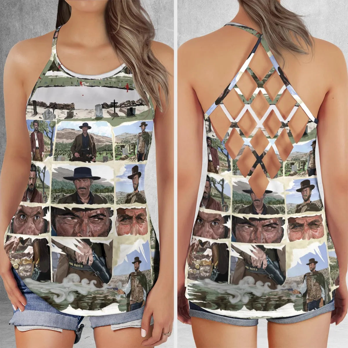 Criss Cross Tank Top - S7LHQF7X