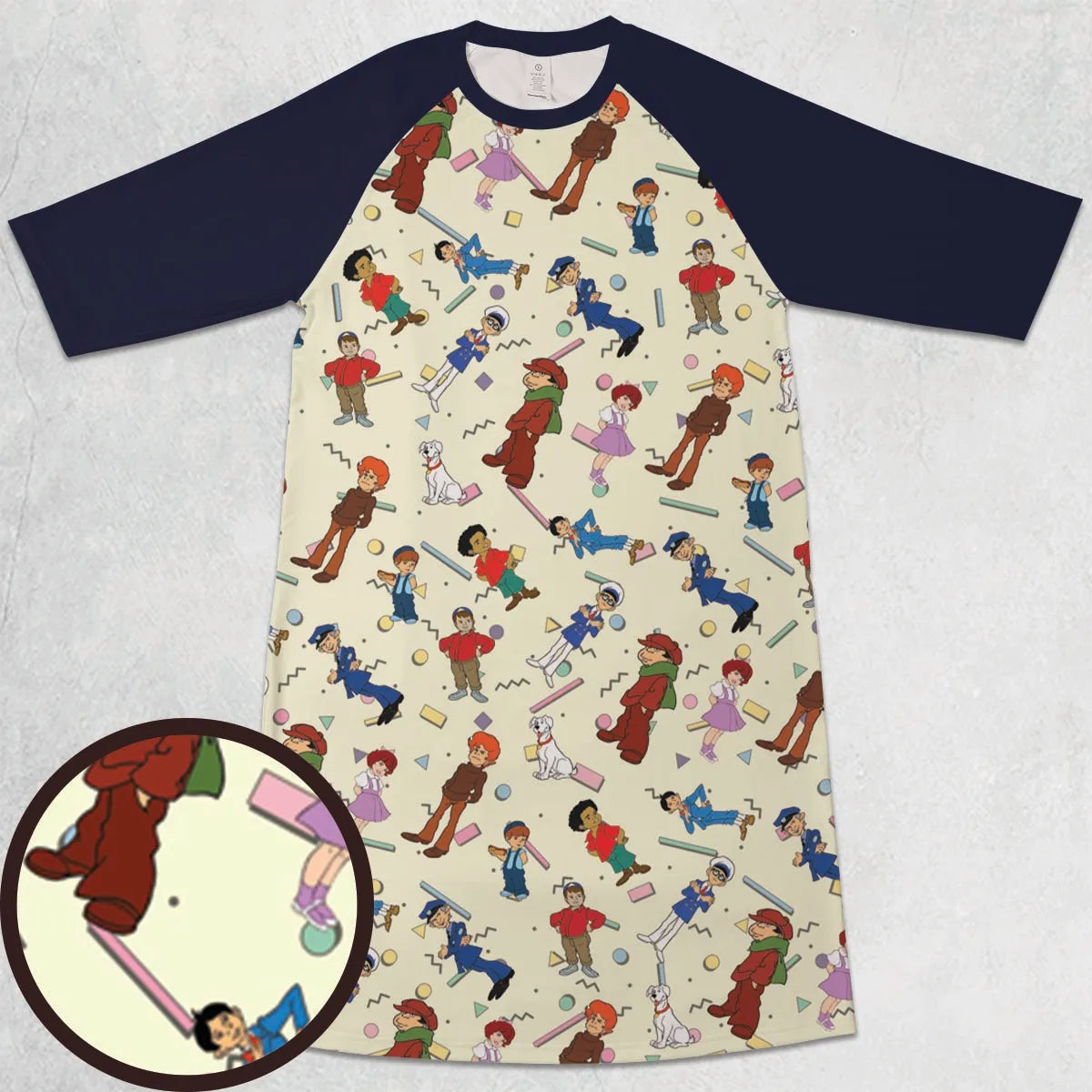 3/4 Sleeve Raglan Dress - K82K3UJ6