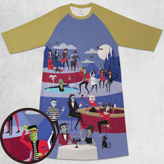 3/4 Sleeve Raglan Dress - 6UVQUTGN