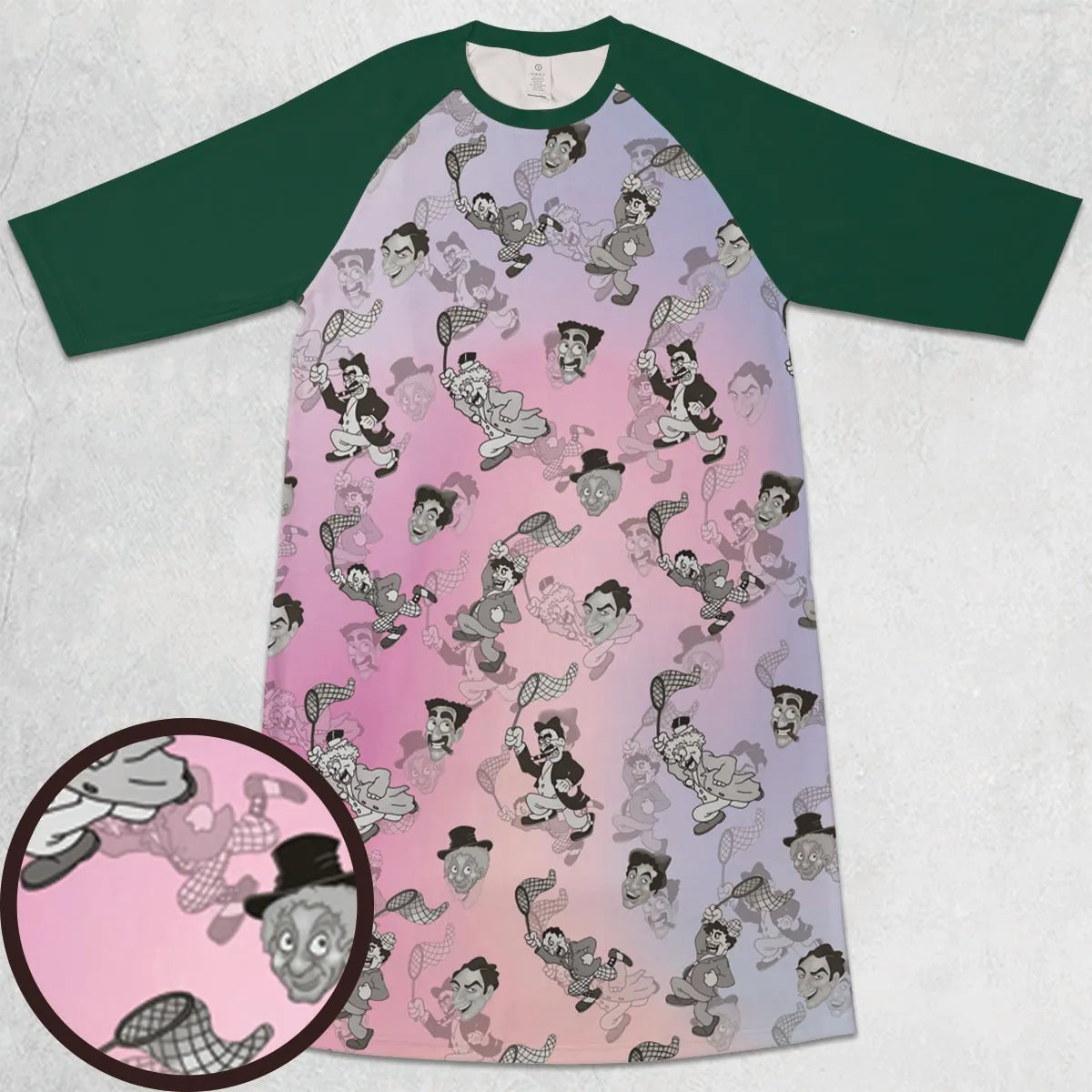 3/4 Sleeve Raglan Dress - 9XLVB19K