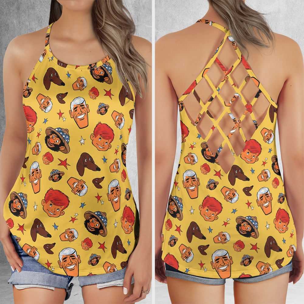 Criss Cross Tank Top - VV7GU3J1 -  - 1