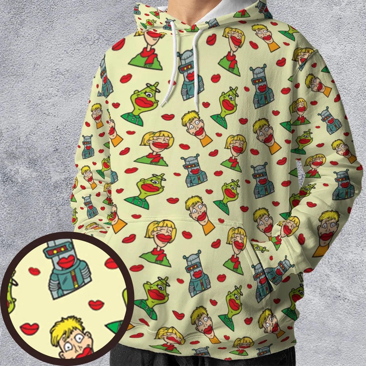 All-over Print Hoodie - 3XBHB2PQ