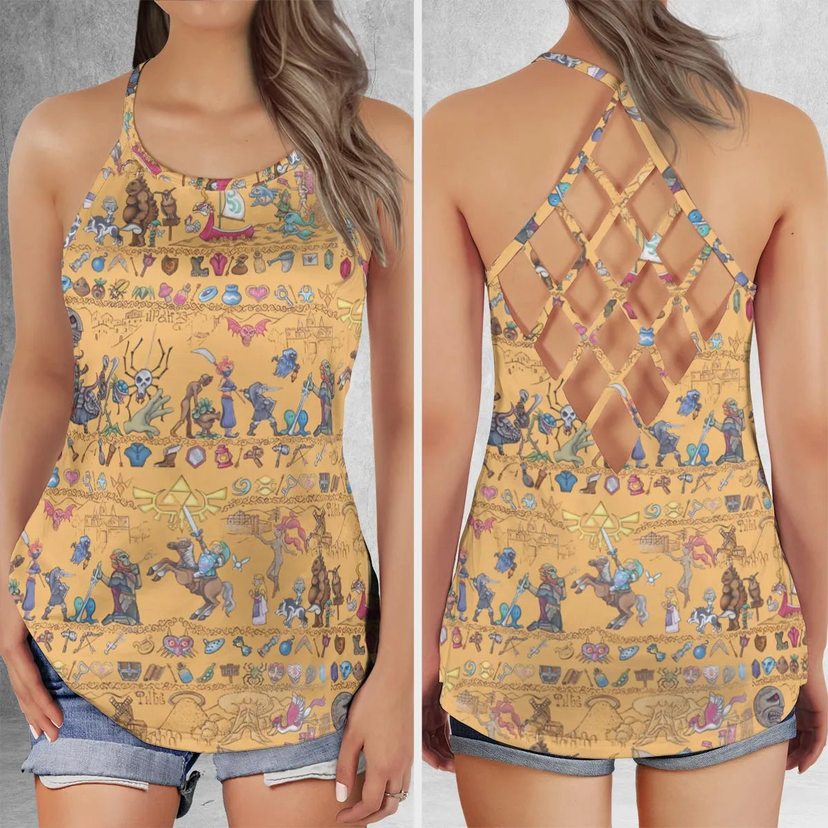 Criss Cross Tank Top - SLNPLZ9U