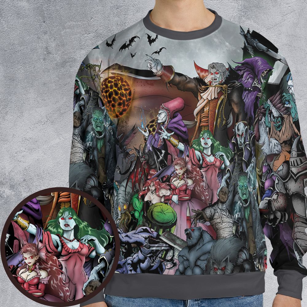 All-over Print Sweatshirt - YM67PXLV -  - 1