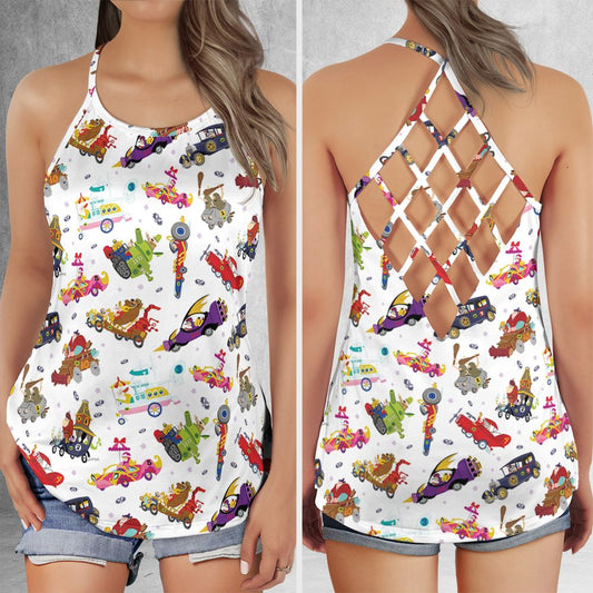 Criss Cross Tank Top - EWS686ZK -  - 1
