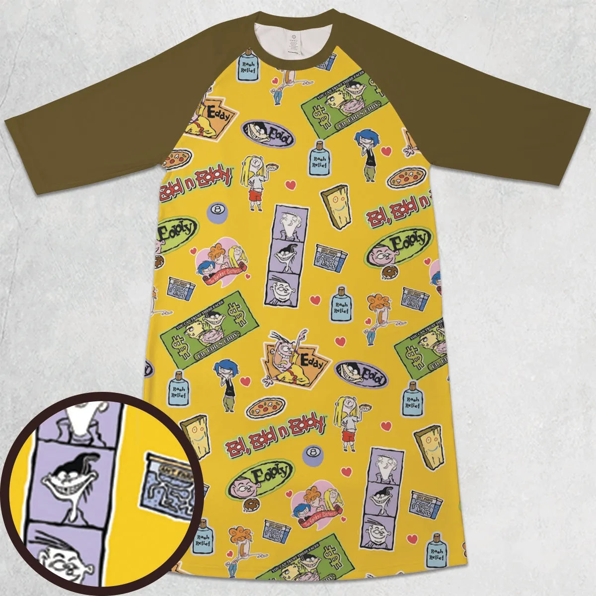 3/4 Sleeve Raglan Dress - MAXSU28Q