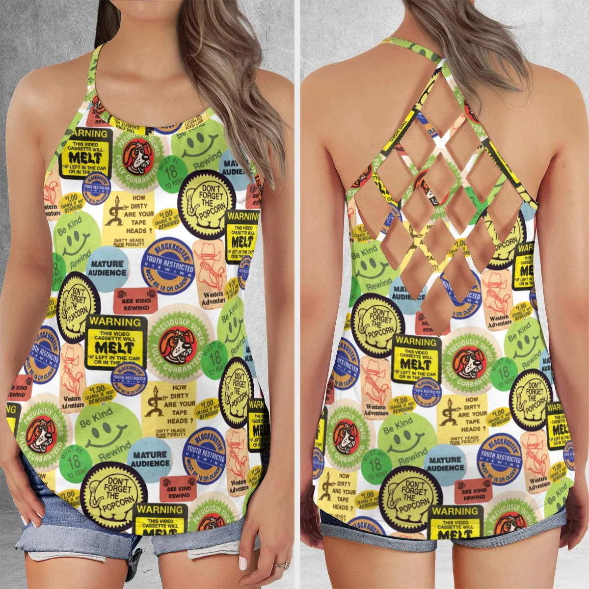 Criss Cross Tank Top - XLA4Q5Q3