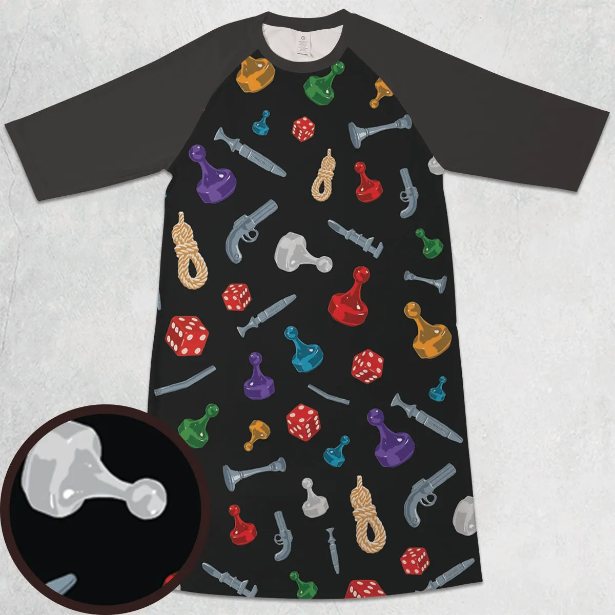 3/4 Sleeve Raglan Dress - 2V8KUBFE