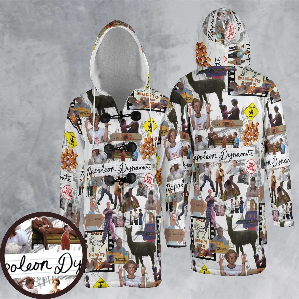 Hooded Cloak Coat - 4LT4YZU3