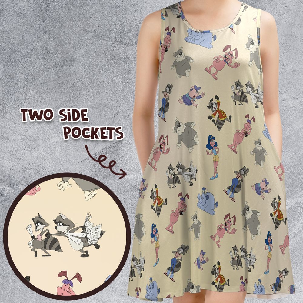 Sleeveless Dress - B8VPZQ7N -  - 1