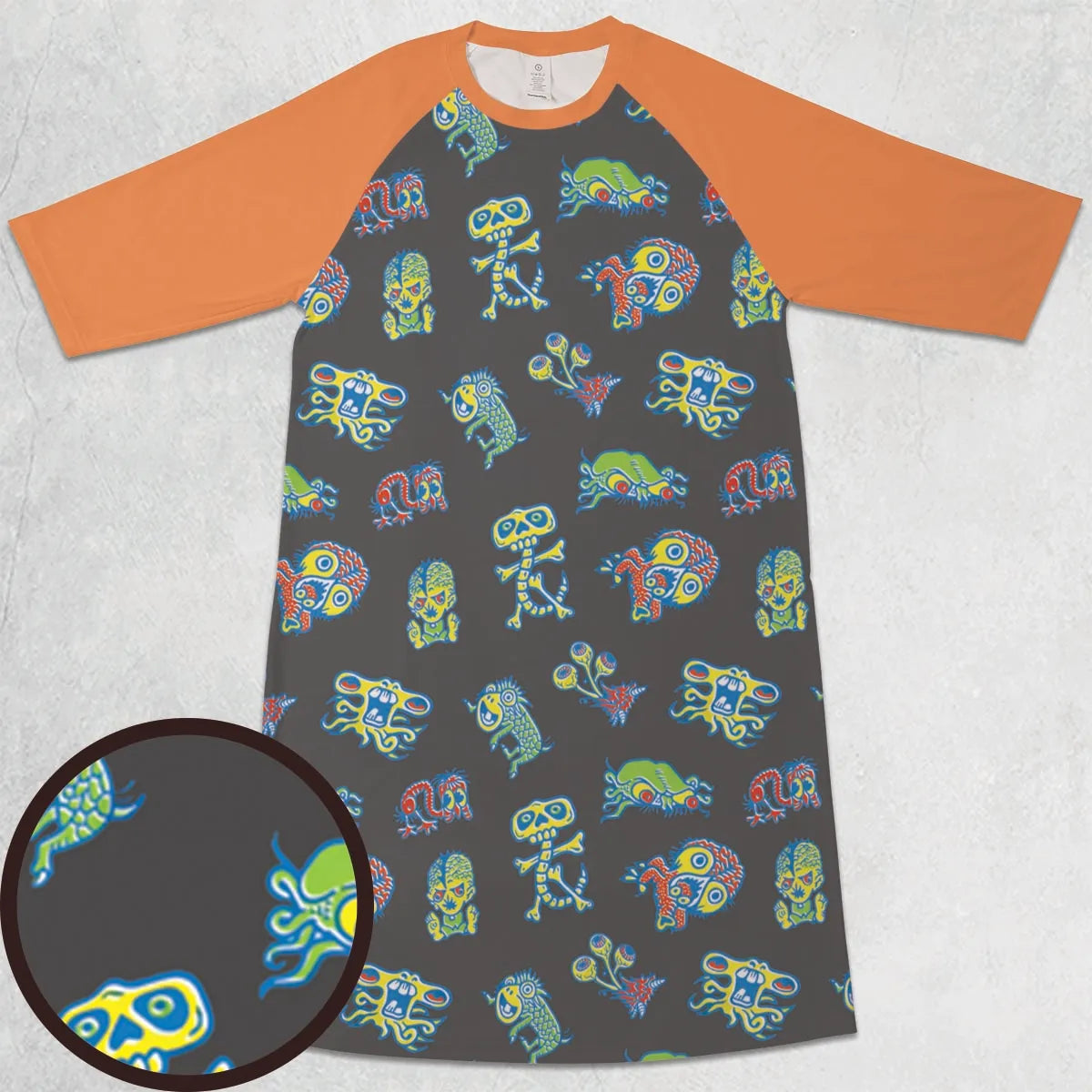 3/4 Sleeve Raglan Dress - H24CUYJE