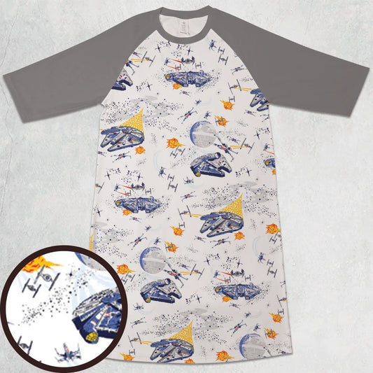 3/4 Sleeve Raglan Dress - RW3YKFC8