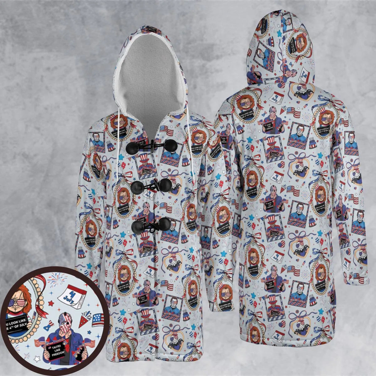 Hooded Cloak Coat - W1NY5X4G