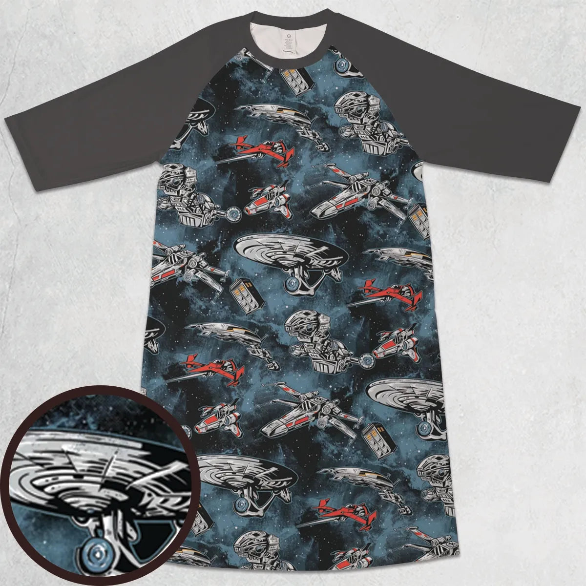 3/4 Sleeve Raglan Dress - HV2FNUUQ