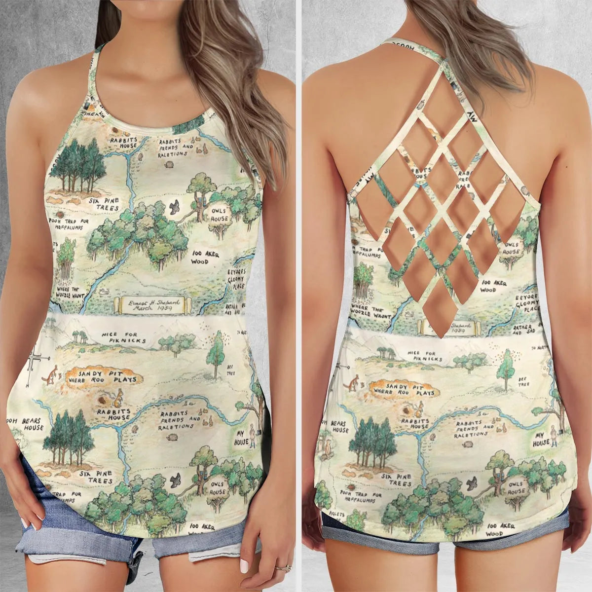 Criss Cross Tank Top - G866TR8H