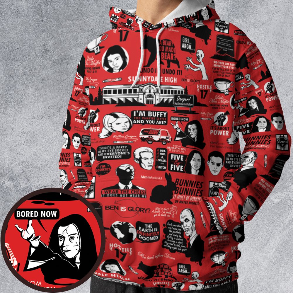 All-over Print Hoodie - SYAFQ7QP -  - 1