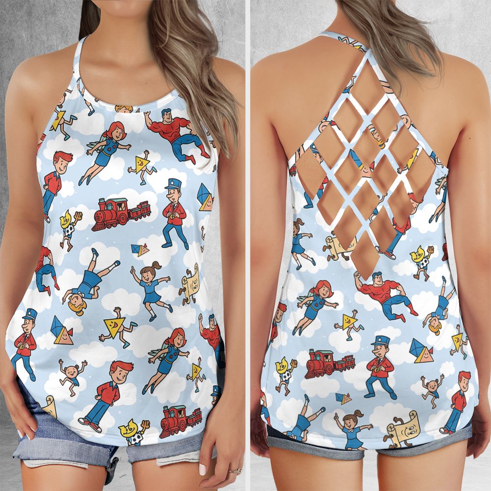 Criss Cross Tank Top - YZUAM91D -  - 1