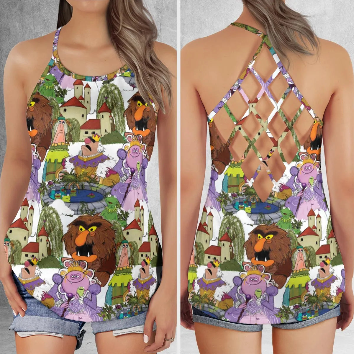 Criss Cross Tank Top - NVB1XLEK