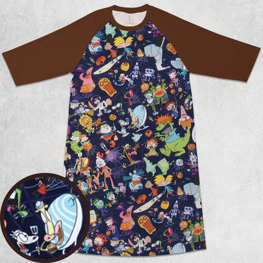 3/4 Sleeve Raglan Dress - XBD9C1R6
