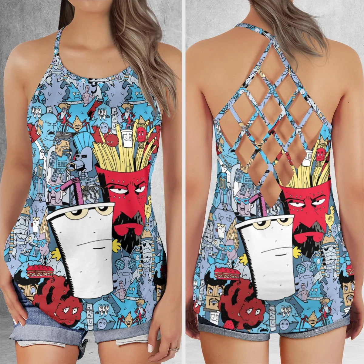 Criss Cross Tank Top - F7YG8647