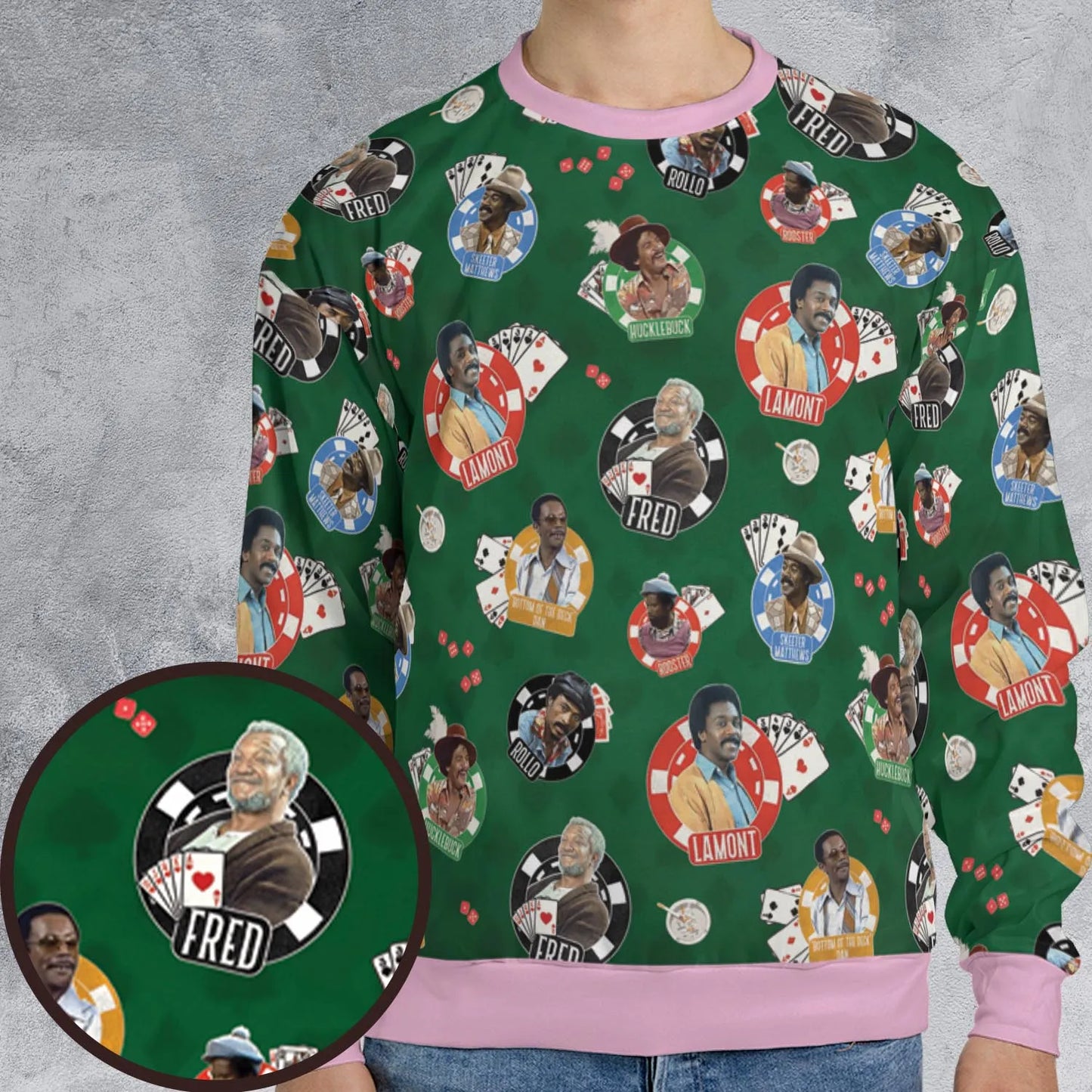 All-over Print Sweatshirt - DJXN678K
