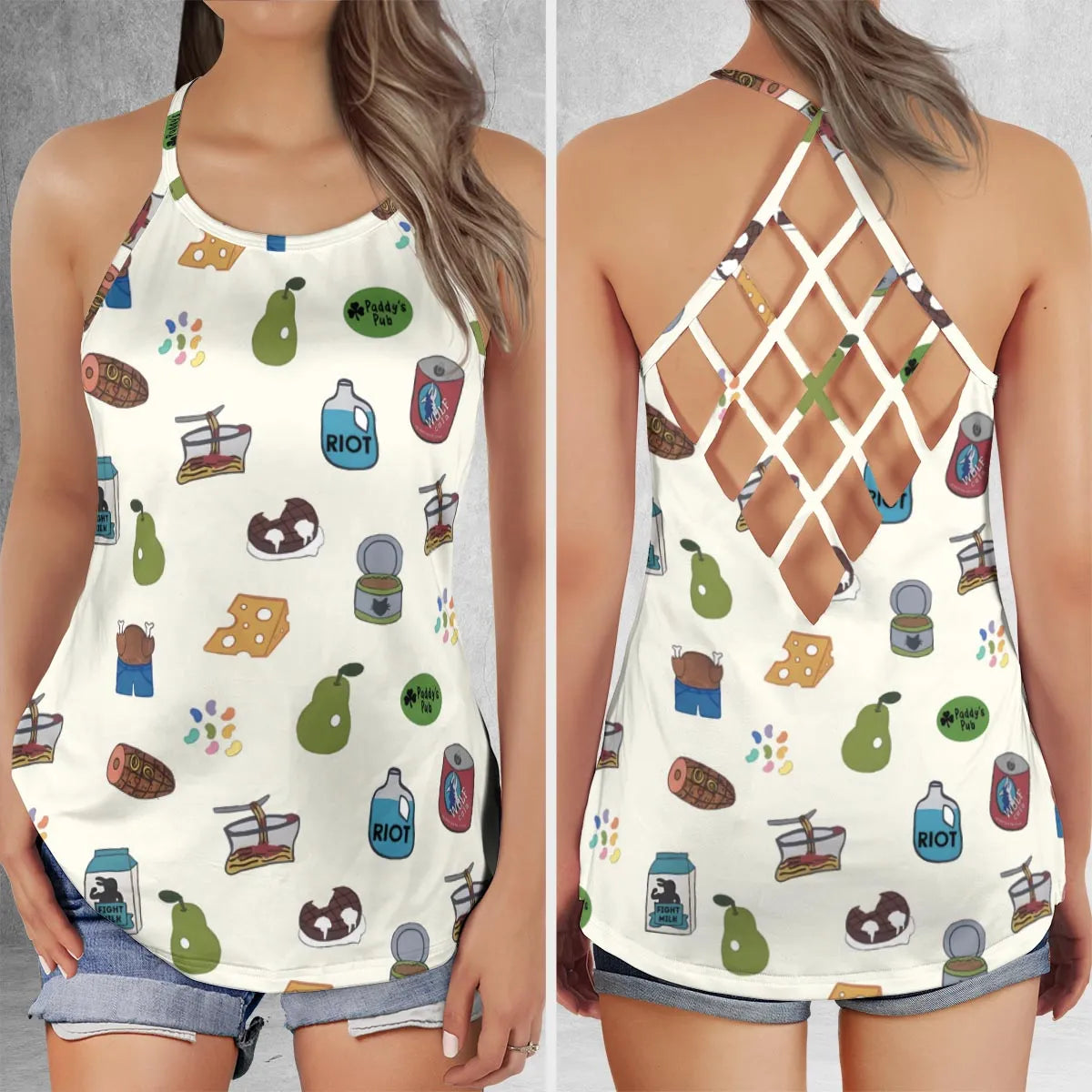 Criss Cross Tank Top - K41MJE4A