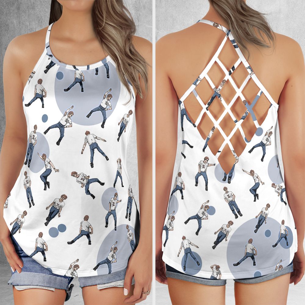 Criss Cross Tank Top - 5VJ27M41 -  - 1