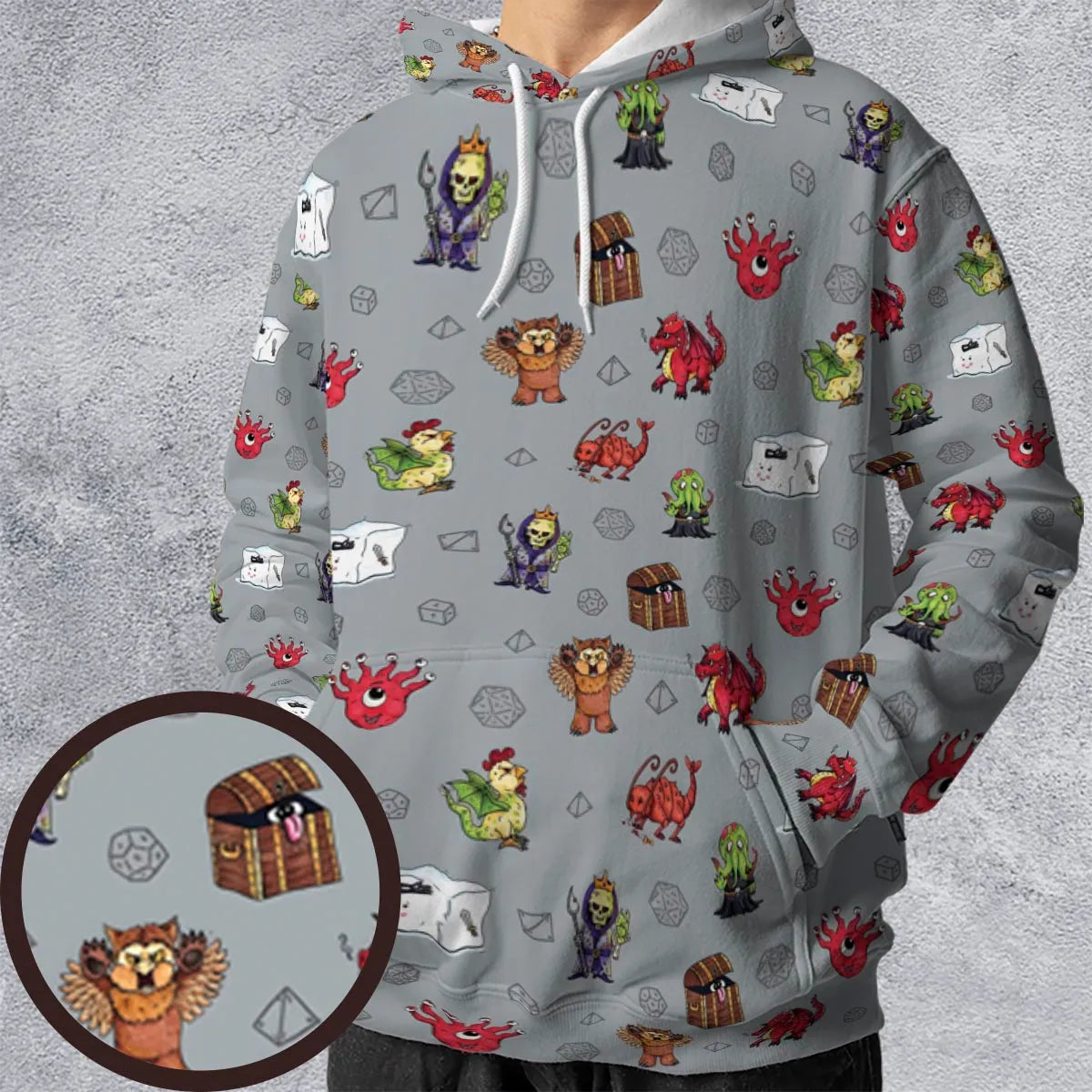 All-over Print Hoodie - Q37QAUKR