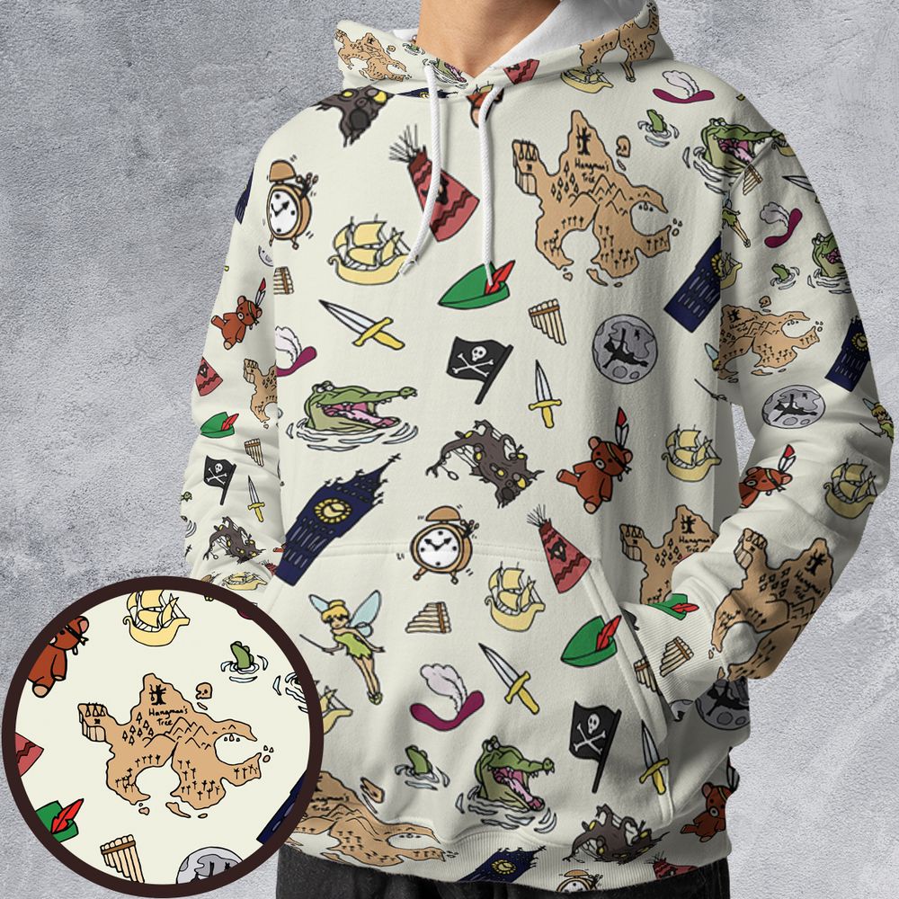 All-over Print Hoodie - VVRGGDTW -  - 1