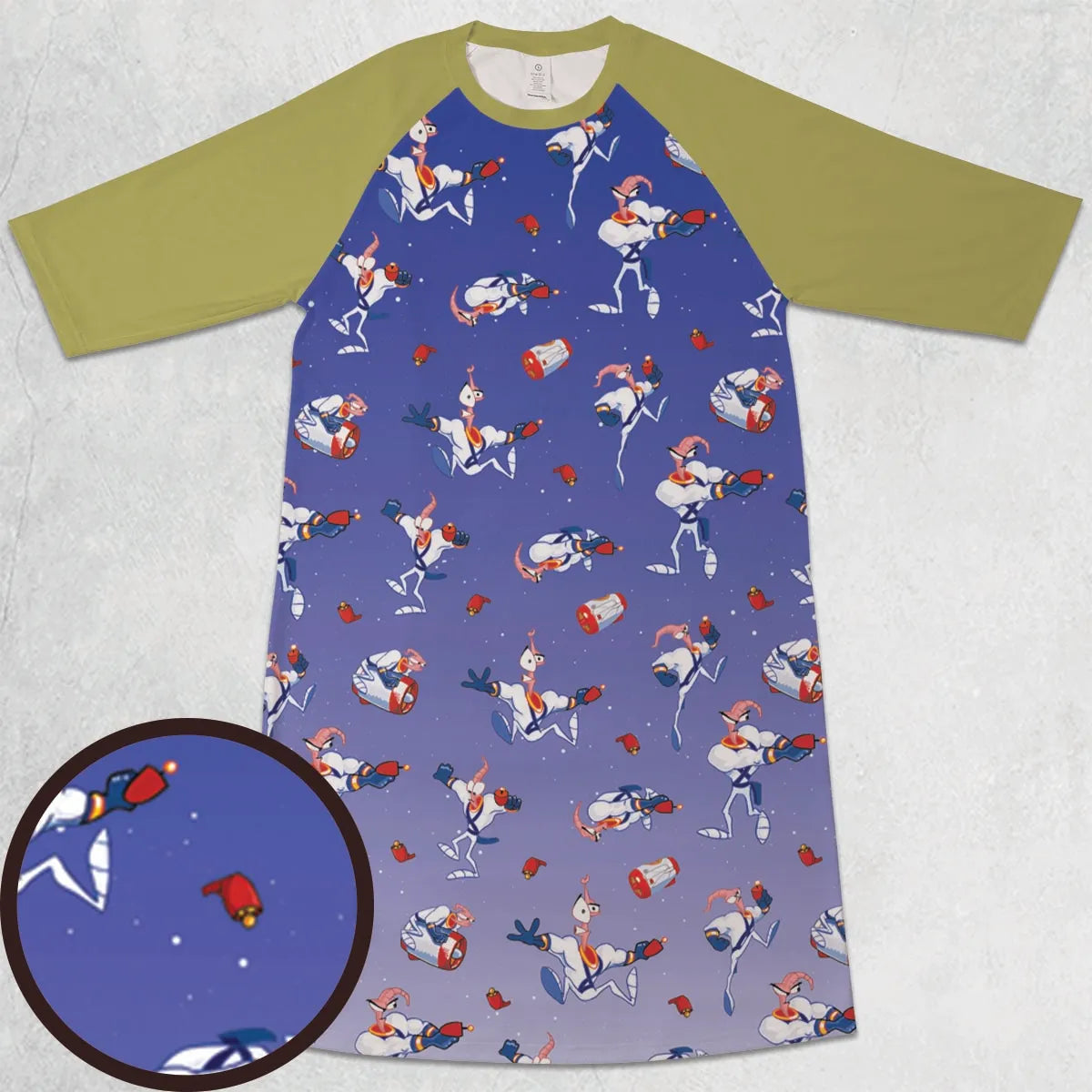 3/4 Sleeve Raglan Dress - B86U563W