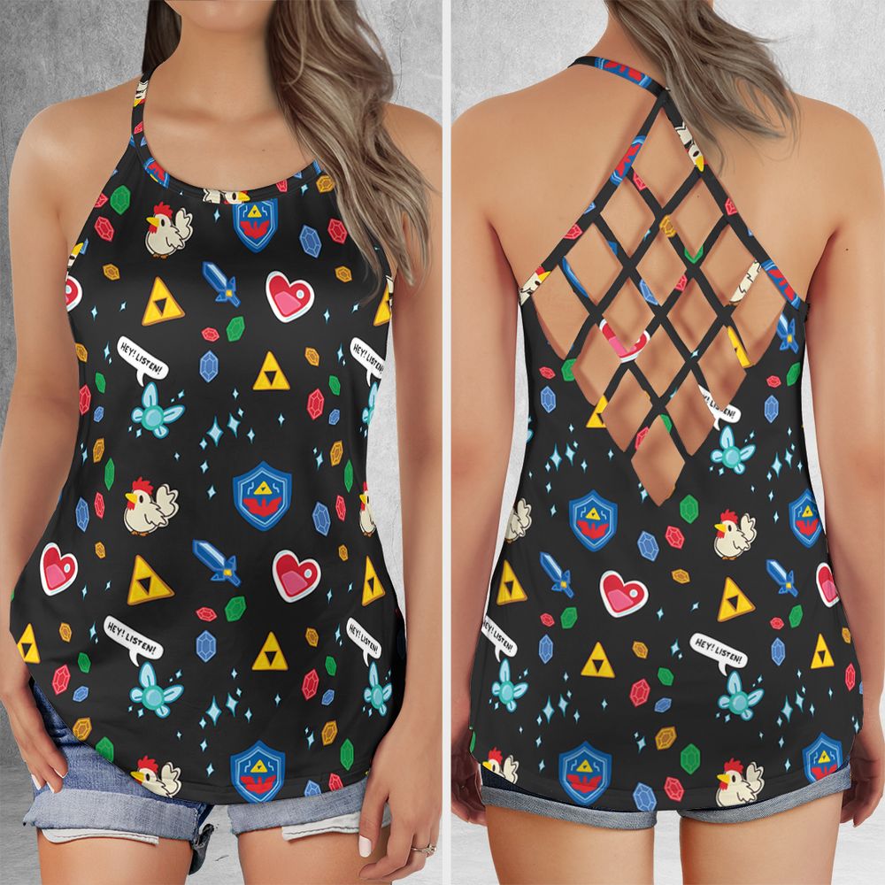Criss Cross Tank Top - B8KM53AP -  - 1