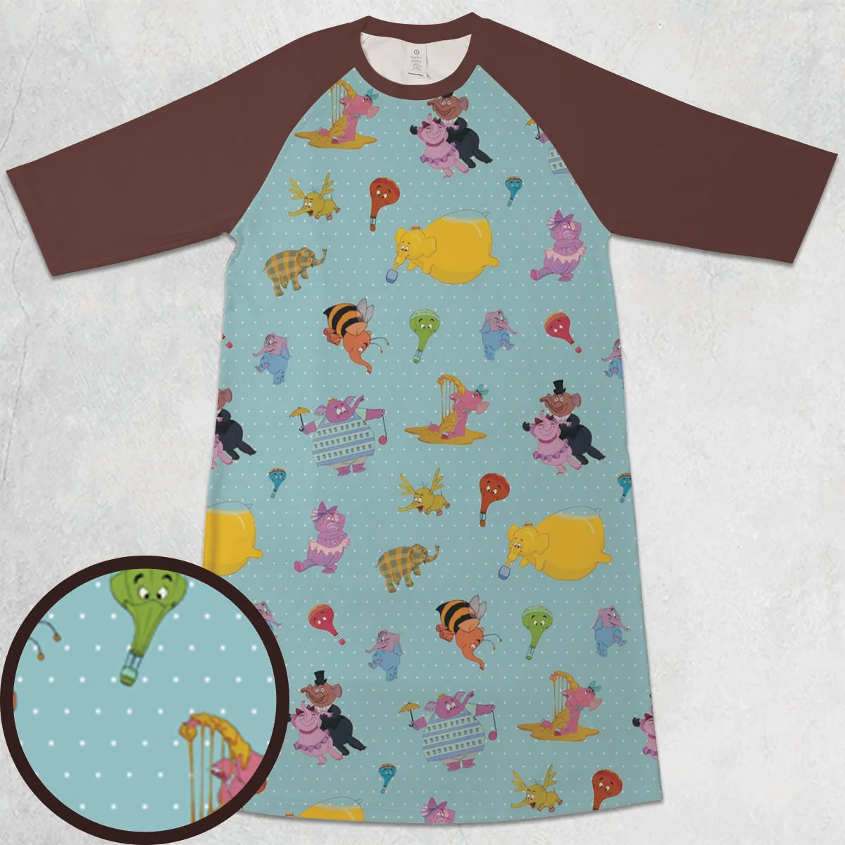 3/4 Sleeve Raglan Dress - CK2W4TX1