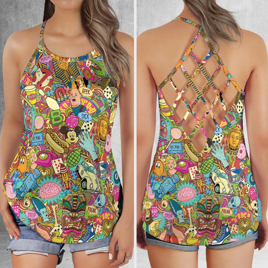 Criss Cross Tank Top - TWKJR64F