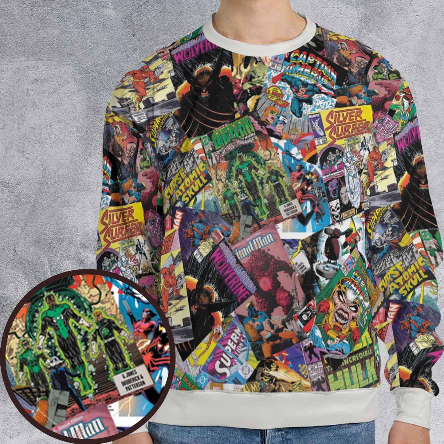 All-over Print Sweatshirt - QVV9Z2DY
