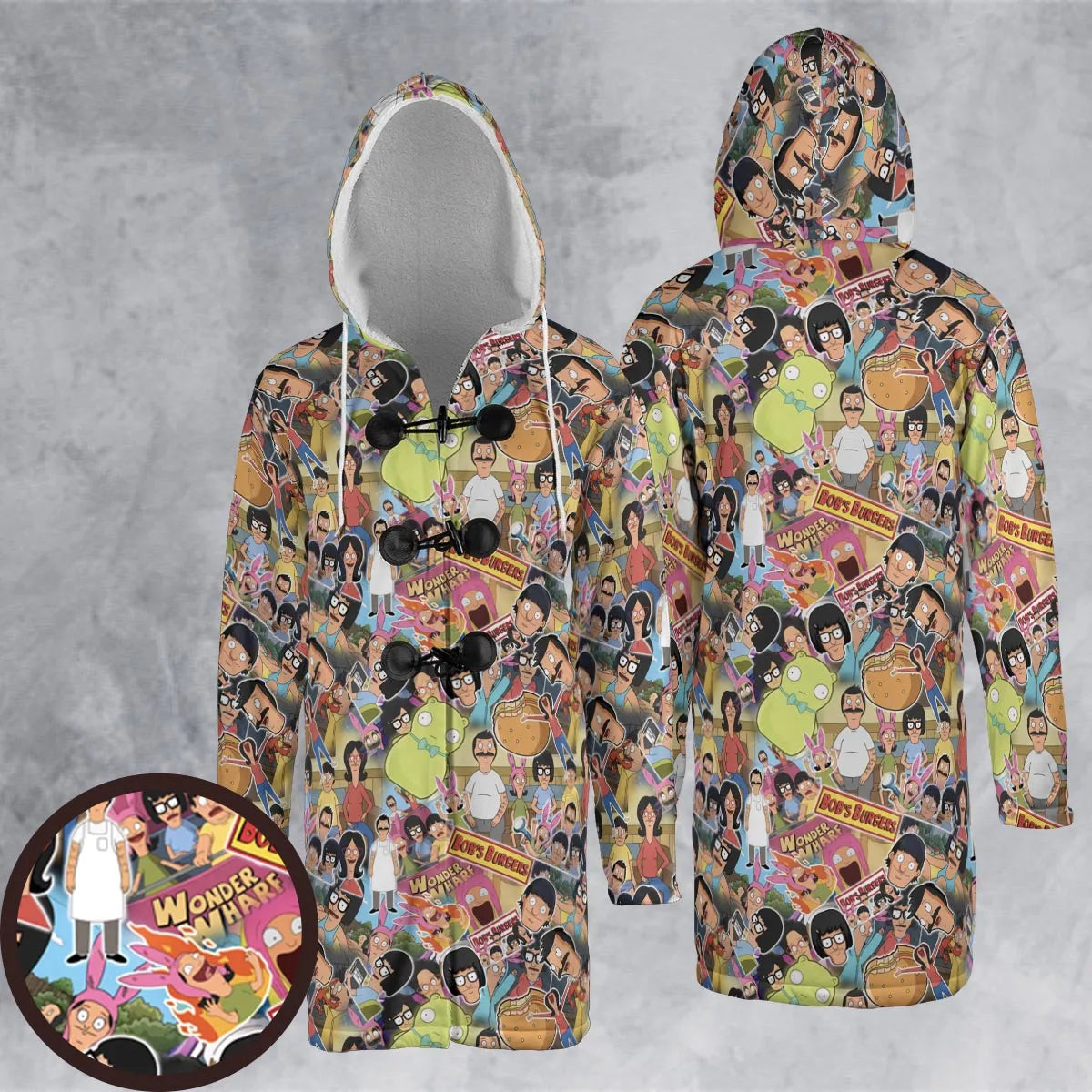 Hooded Cloak Coat - 6DY79KM7