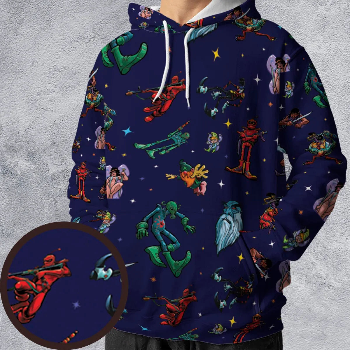 All-over Print Hoodie - C3THN8HG