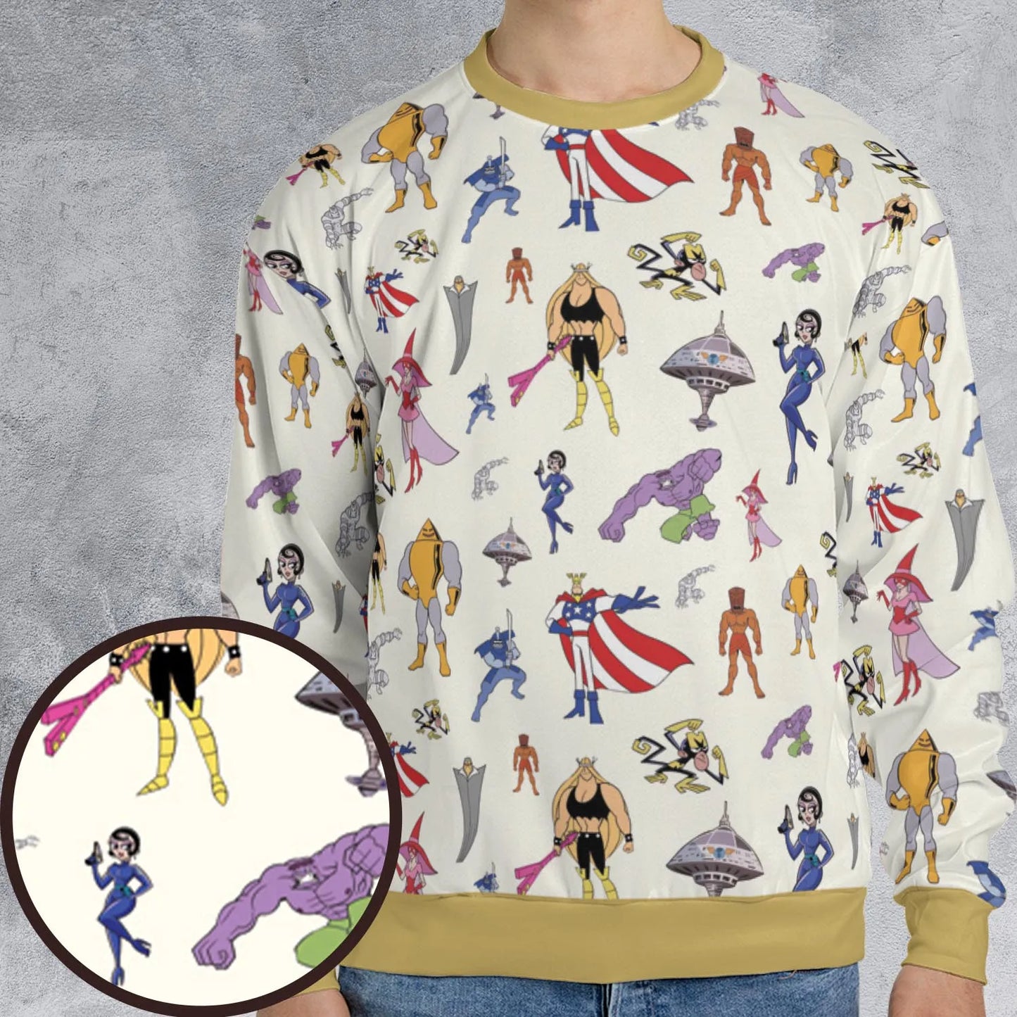 All-over Print Sweatshirt - CJPFXLDK